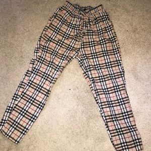 Burberry look-a-like Plaid Pants